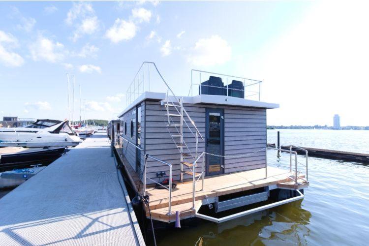 Hausboot Fjord Aries Mit Dachterrasse In Schleswig Hotel Eksteriør billede